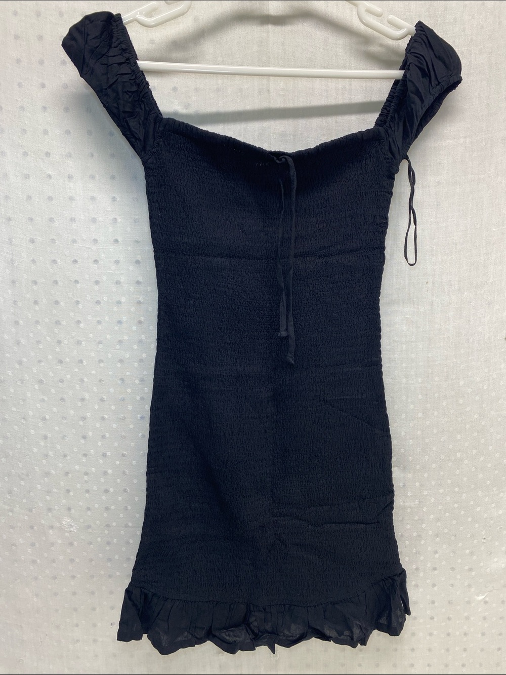 NWT ROXY Sway with It Smocked Mini Dress in Black S